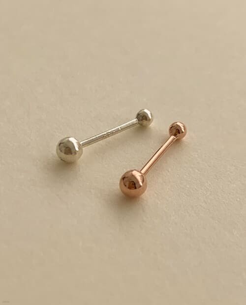 [925 Silver] Simple ball piercing E 151