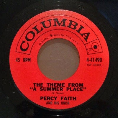 [중고 LP] Percy Faith - The Theme From 'A Summer Place' (7Inch Vinyl) (1959년 프레싱) (US 수입)