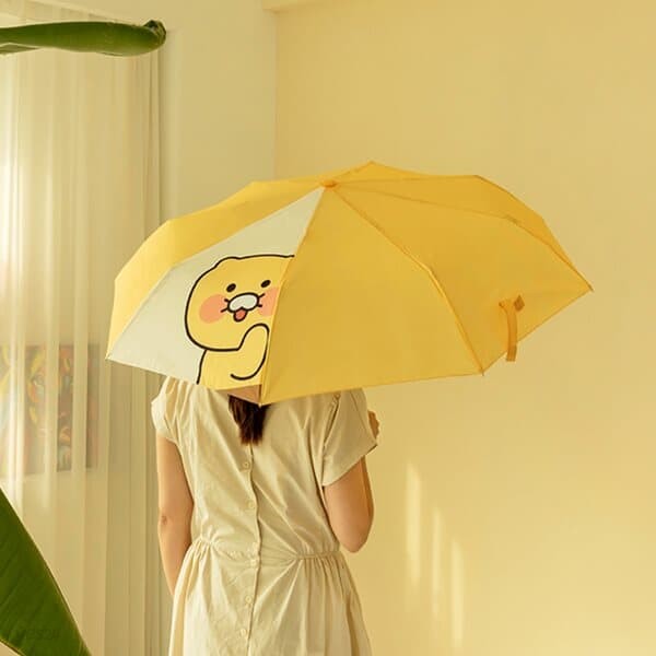 카카오프렌즈 3단 자동 우산 우천 캐릭터 간편한 접이식우산