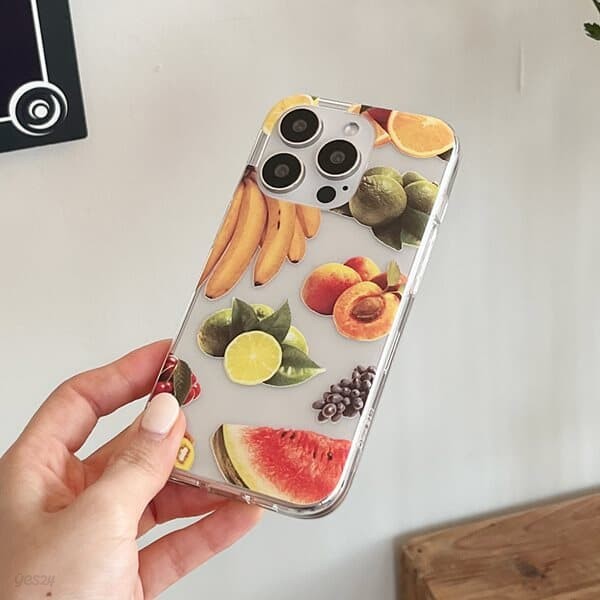 juice fruits 아이폰 갤럭시 케이스 클리어 투명 젤리