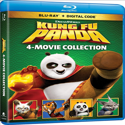 Kung Fu Panda: 4-Movie Collection (ǪҴ ÷) (ѱ۹ڸ)(Blu-ray)