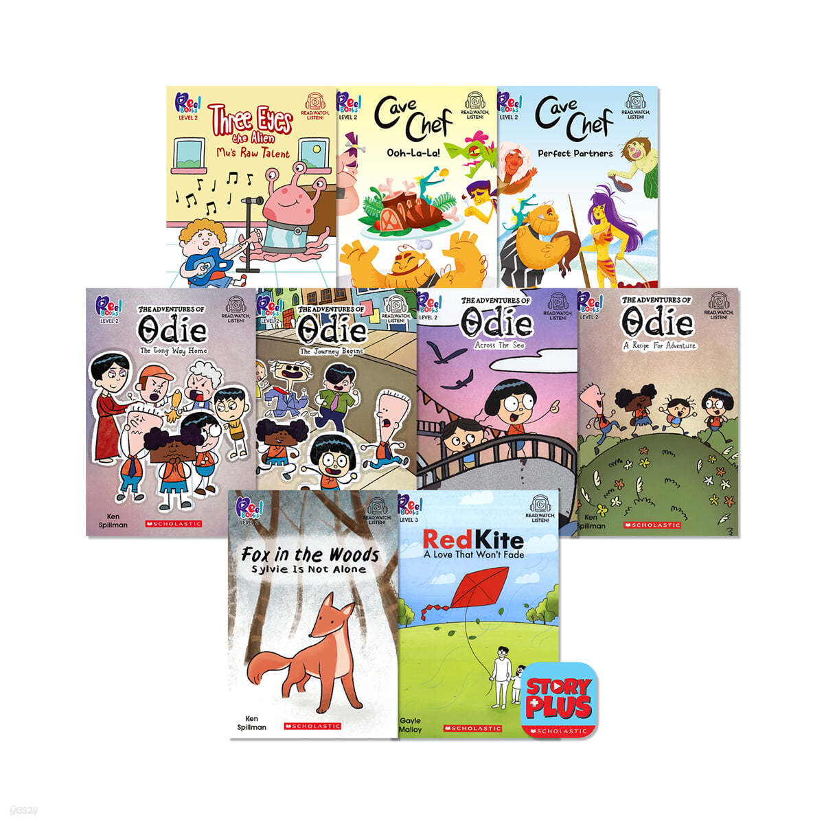 CD-Reel Books Level 2~3_9종 세트 (Book+StoryPlus QR)