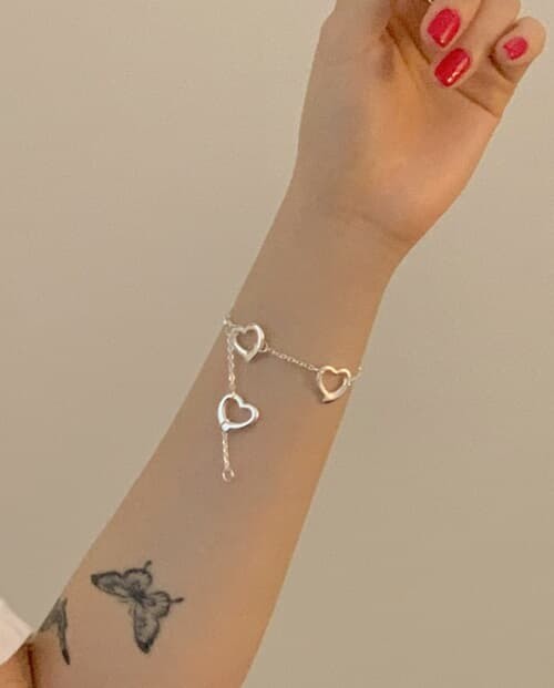 [ýƿ] Unit heart bracelet D 27