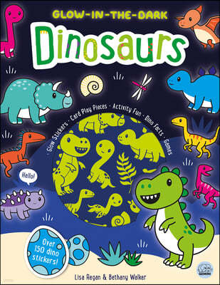 Glow-In-The-Dark Dinosaurs Sticker Activity Book