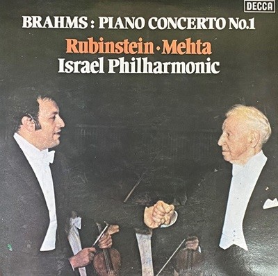 [LP] Ÿ & Ÿ - Rubinstein & Mehta - Brahms Piano Concerto No.1 LP [-̼]