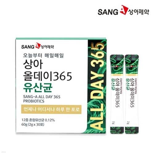 [상아제약] 상아 올데이365 유산균 (2g*30포)