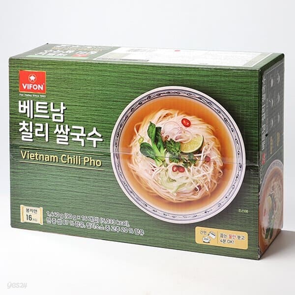 비폰 베트남 칠리 쌀국수 90g x 16개