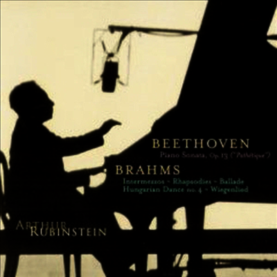 베토벤 : 피아노 소나타 8번 '비창', 브람스: 간주곡, 랩소디 (Beethoven : Piano Sonata No.8 'Pathetique', Brahms : Intermezzo, Rhapsody (Rubinstein Collection, Vol.10)(CD) - Arthur Rubinstein