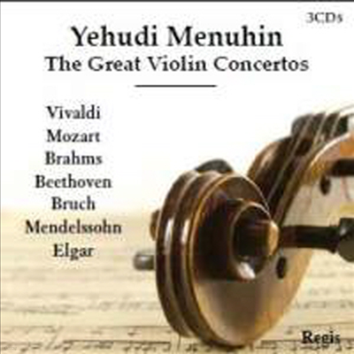ĵ ޴ -  ̿ø ְ (Yehudi Menuhin - Great Violin Concertos) (3CD) - Yehudi Menuhin