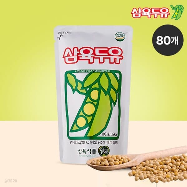 삼육두유 오리지널 두유 190ml x20개입 4박스 총 80개