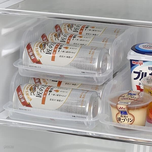 냉장고 음료 디스펜서 500ml 캔 바구니 맥주 수납함 음료통