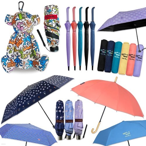 [탠디/키스해링] 장우산 3단우산 완전자동우산 ...