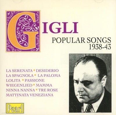  (Beniamino Gigli) - Popular Songs 1938 - 43(Ϲ߸)