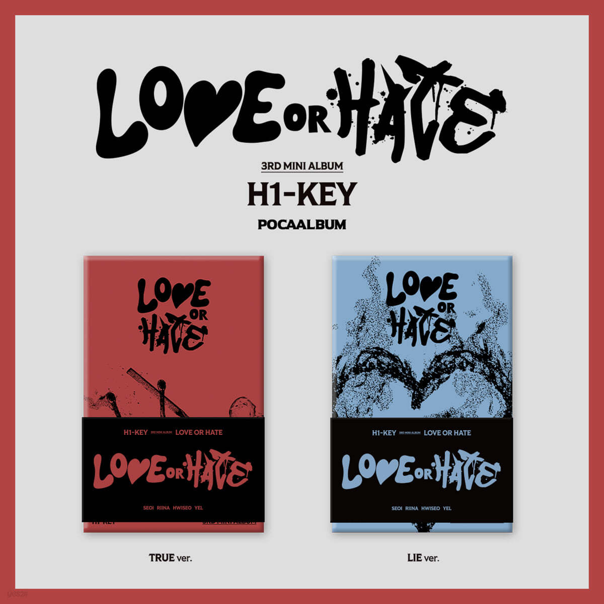 하이키 (H1-KEY) - 미니앨범 3집 : LOVE or HATE [POCAALBUM][2종 SET]