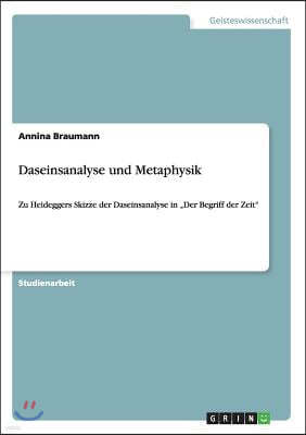 Daseinsanalyse und Metaphysik