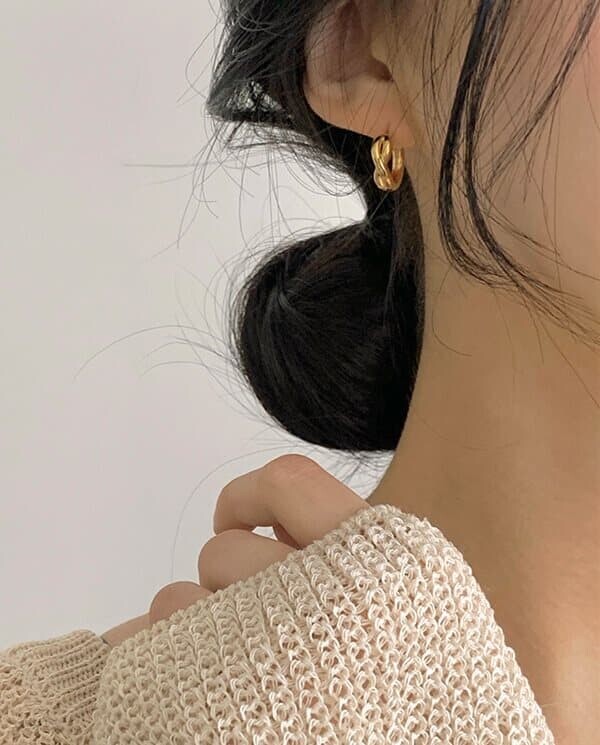Flat earrings E 04