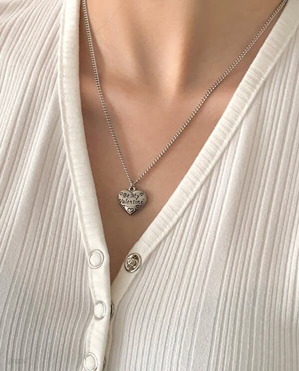 [써지컬스틸] Valentine necklace N 31