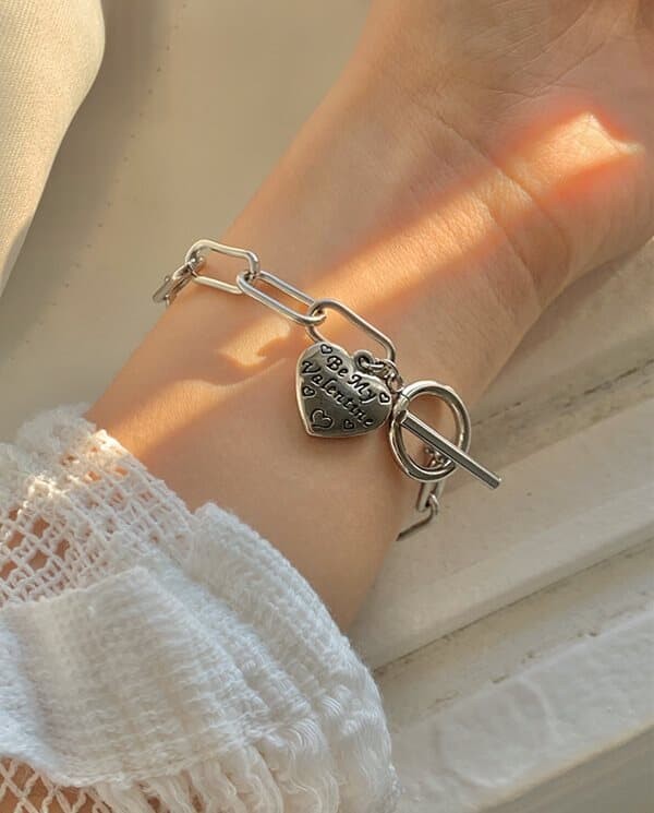 [써지컬스틸] Valentine bracelet D 18