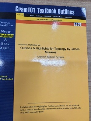 Outlines & Highlights for Topology by James Munkres, Cram101 Textbook Reviews (Paperback, 2nd)