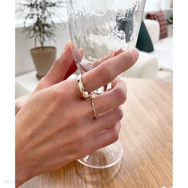 triple gold ring set