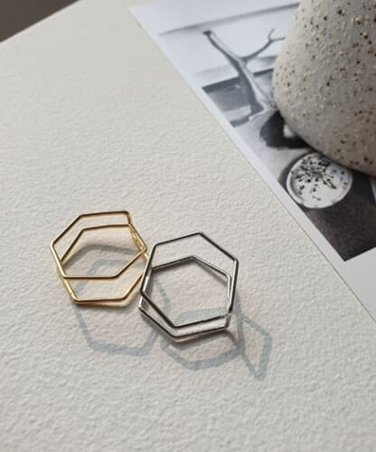 open hexagon ring