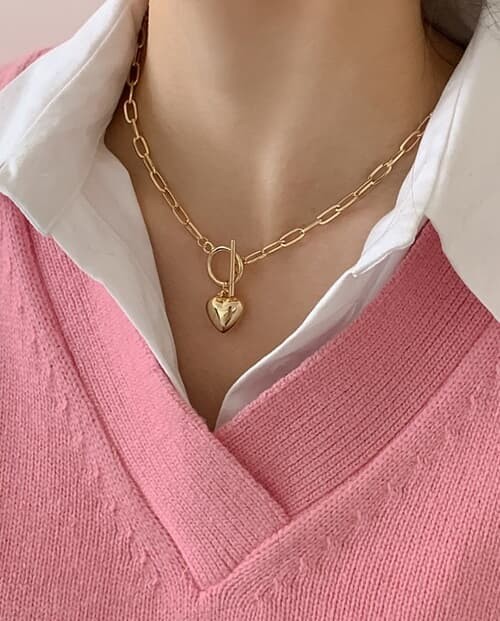 Love Point Chain Necklace N 138