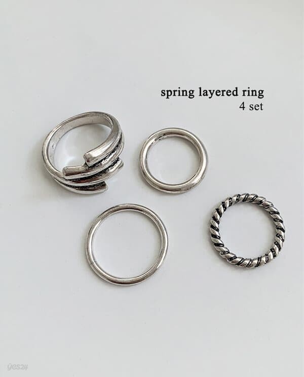 Spring layered ring set R 36