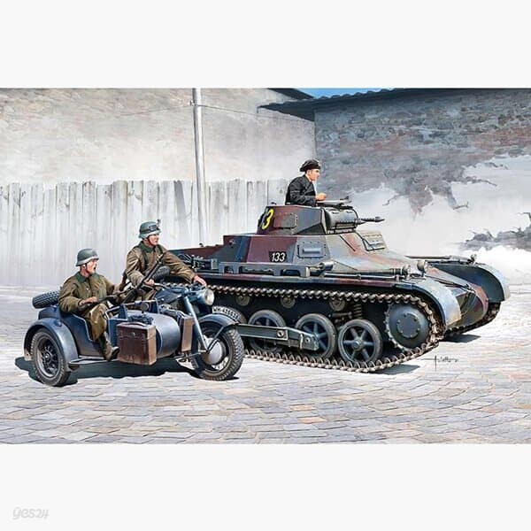 프로 35sc 독일 1호전차 B형과 모터사이클