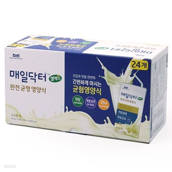 매일유업 셀렉스 매일닥터 균형영양식 단백질 음료 190ml x 24팩