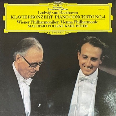 [LP] 폴리니,칼 뵘 - Pollini,Karl Bohm - Beethoven Piano Concerto No.4 LP [성음-라이센스반]