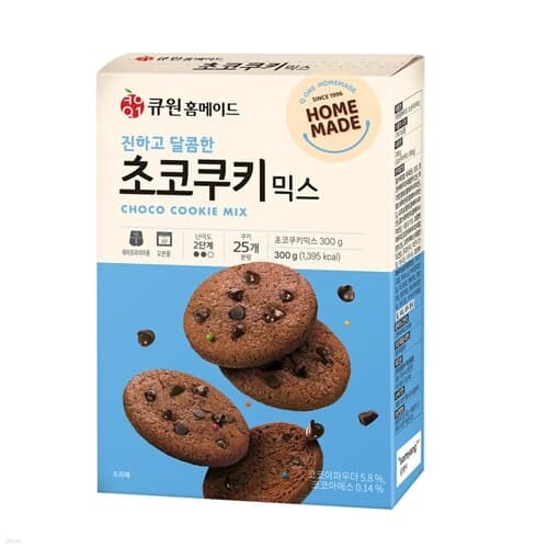 큐원 진하고 달콤한 초코쿠키믹스 300g 오븐용 _...