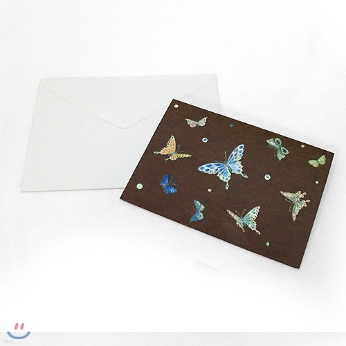 나비 자개카드