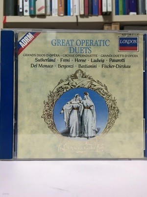 great operatic duets - Sutherland, Tebaldi, Horne, Pavarotti, Ghiaurov / London Records / 상태 : 상