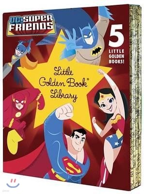 DC Super Friends Little Golden Book Library (DC Super Friends): Superman; Batman; Green Lantern; Wonder Woman