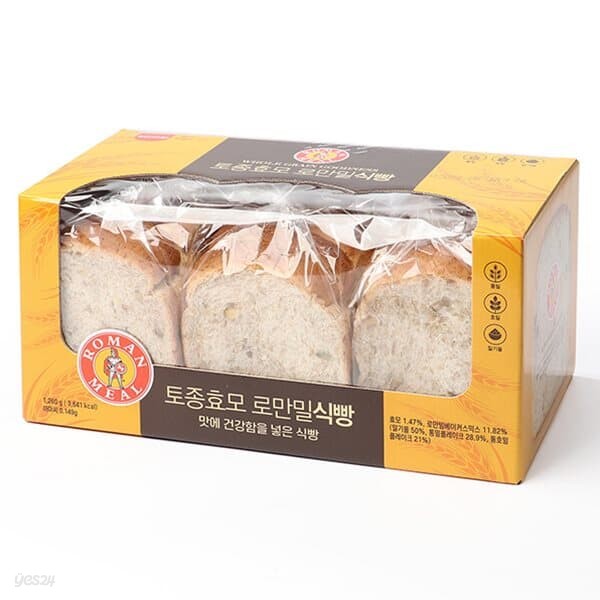 [삼립]토종효모 로만밀 식빵 420g x 3개입