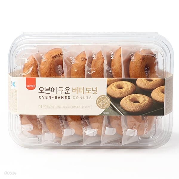 [삼립]오븐에 구운 버터 도넛 40g x 12개입