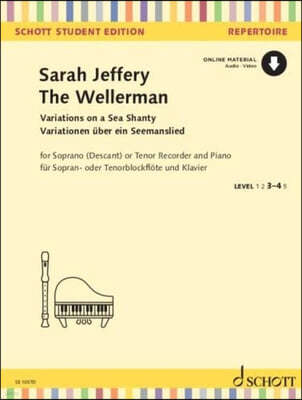 Jeffrey: The Wellerman - Variations on a Sea Shanty for Descant (Tenor) Recorder and Piano Book with Online Media