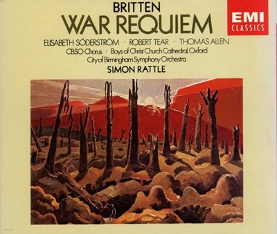 벤저민 브리튼 (Benjamin Britten):전쟁 레퀴엠 (War Requiem) - 래틀 (Simon Rattle)(2CD)(UK발매)