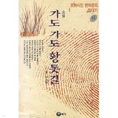 소설 가도 가도 황톳길 하 (천재시인 한하운의 일대기)