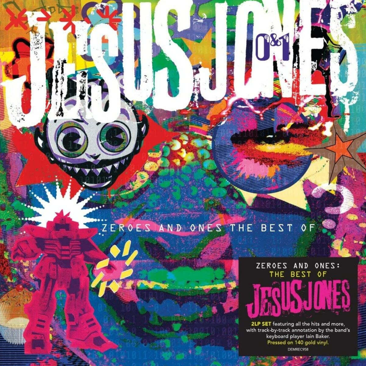 Jesus Jones (지저스 존스) - Zeroes And Ones - The Best Of [골드 컬러 2LP]