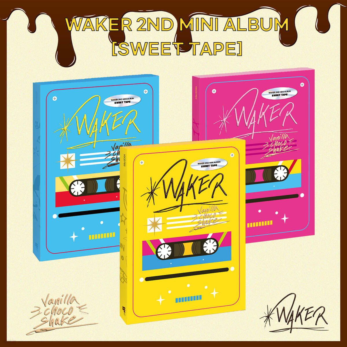 WAKER (웨이커) - Sweet Tape [3종 중 1종 랜덤발송]