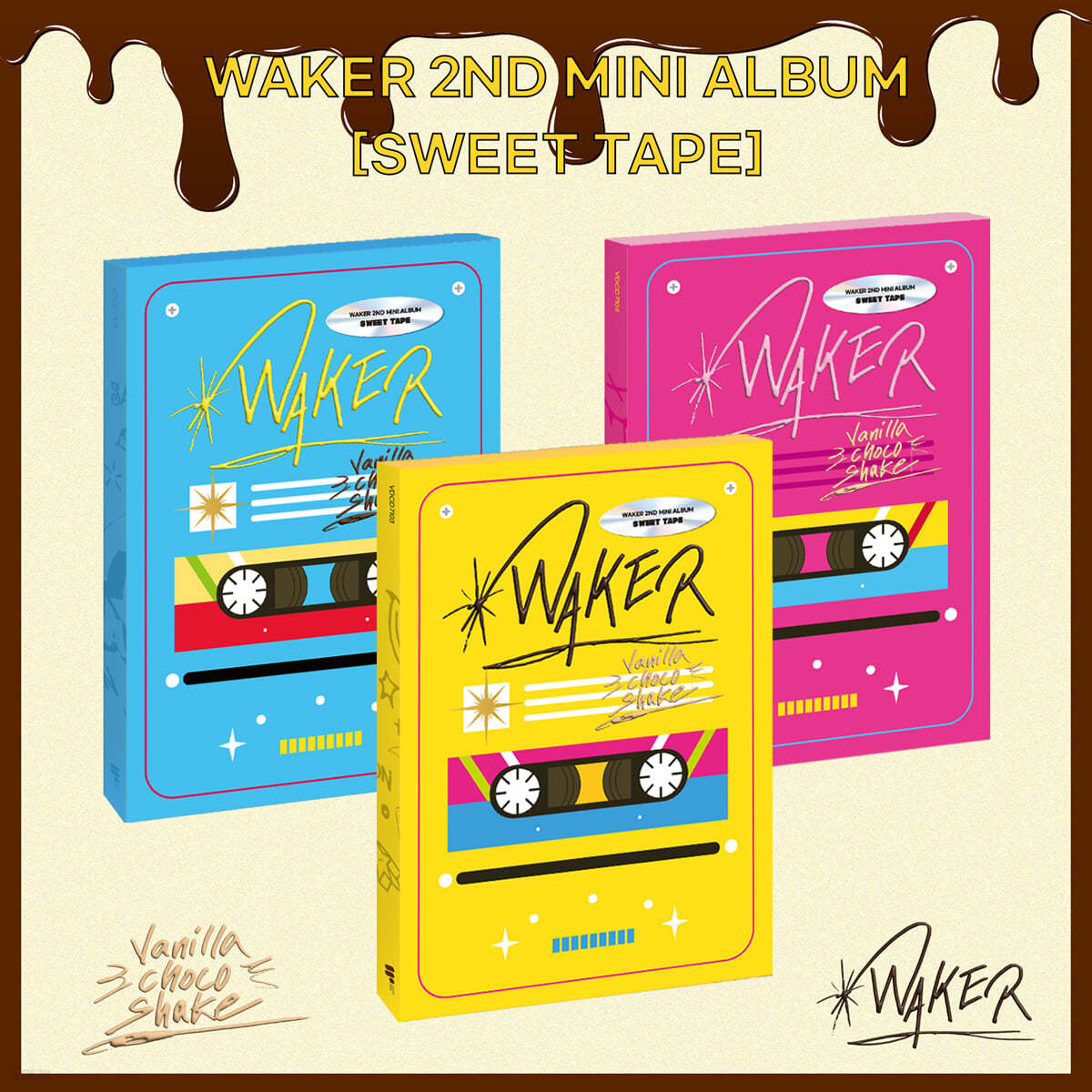 WAKER (웨이커) - Sweet Tape [3종 SET]