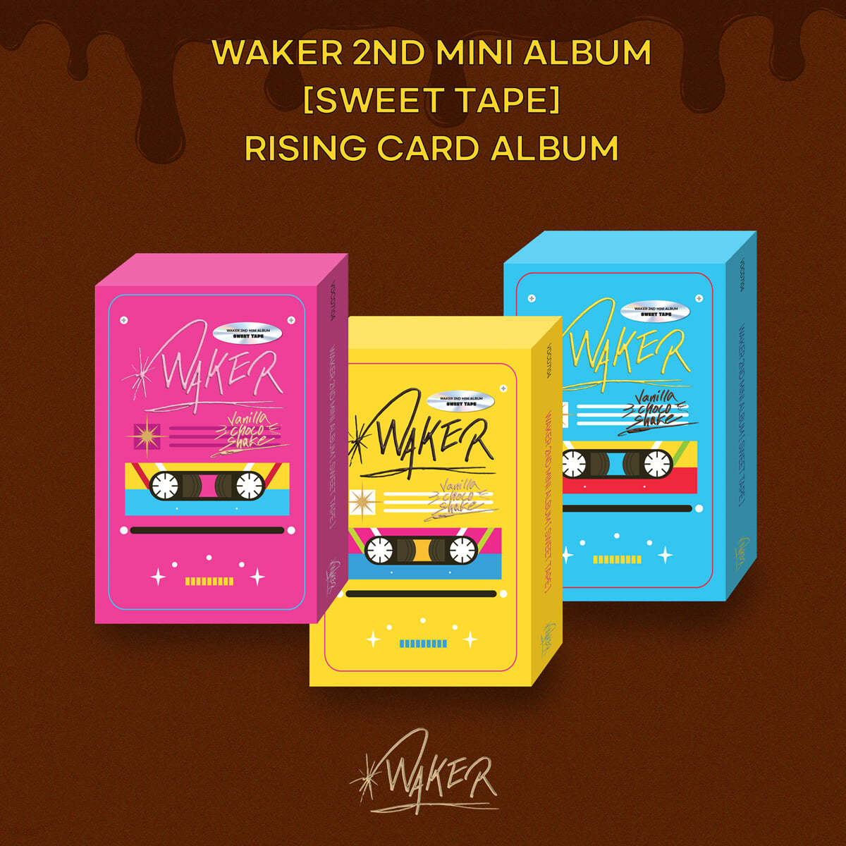 WAKER (웨이커) - Sweet Tape [RISING CARD ALBUM][3종 SET]