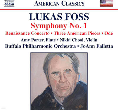 Joann Falletta 루카스 포스: 관현악 작품집(교향곡 1번, 르네상스 협주곡, 세 걔의 미국 소품, 송가) (Foss: Symphony No.1, Renaissance Concerto)