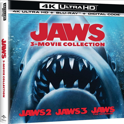 Jaws 2 (ҽ 2) (1978) / Jaws 3 (ҽ 3) (1983) / Jaws The Revenge (ҽ 4) (1987)(ѱ۹ڸ)(4K Ultra HD + Blu-ray)