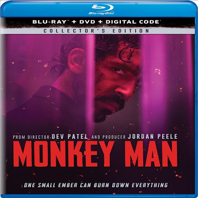Monkey Man (Ű) (2024)(ѱ۹ڸ)(Blu-ray + DVD)