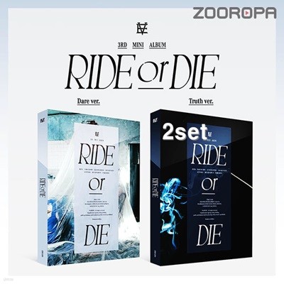 [미개봉/2종세트] EVNNE 이븐 RIDE or DIE 미니앨범 3집