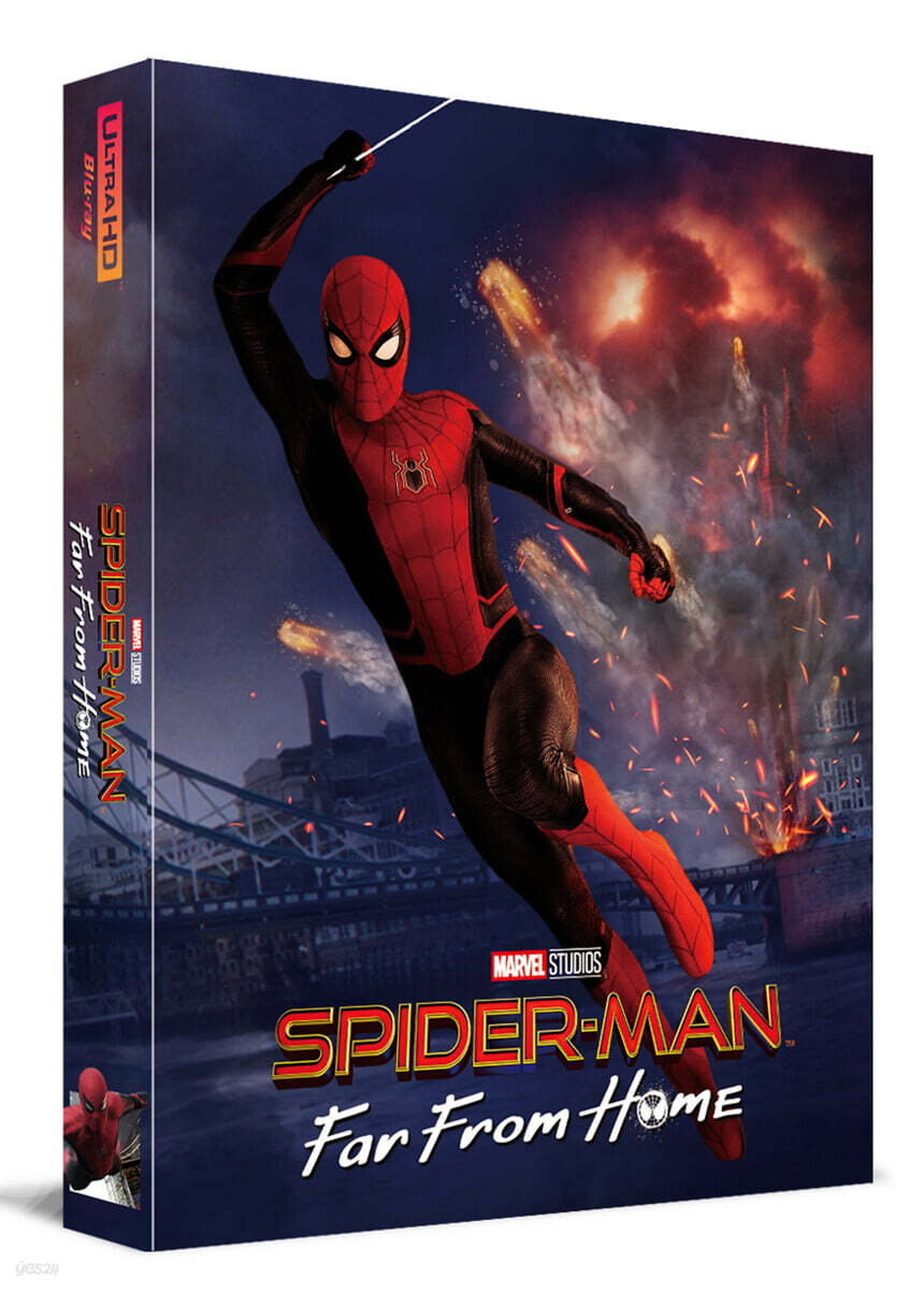 스파이더맨 : 파 프롬 홈 (3Disc, 4K UHD+3D+BD 렌티큘러 풀슬립 B2 스틸북 넘버링 한정판) : 블루레이
