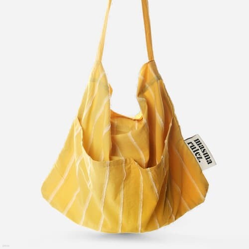 Rabbit eco bag_Wide yellow