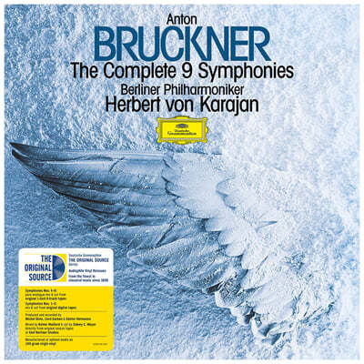 Herbert von Karajan ũ: 9   (Bruckner: Complete Symphonies) [17LP]